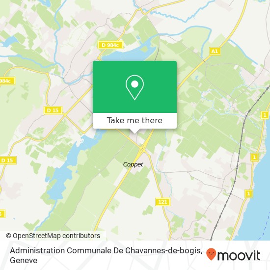 Administration Communale De Chavannes-de-bogis map