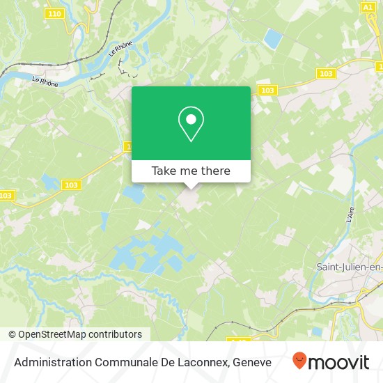 Administration Communale De Laconnex map