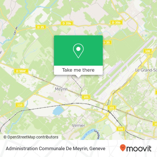 Administration Communale De Meyrin Karte