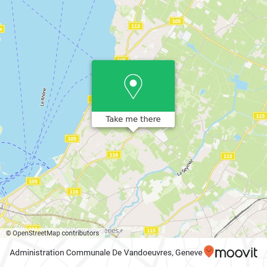 Administration Communale De Vandoeuvres map