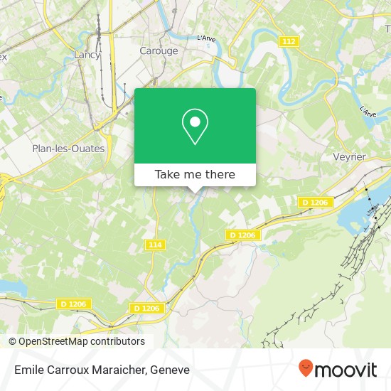 Emile Carroux Maraicher map