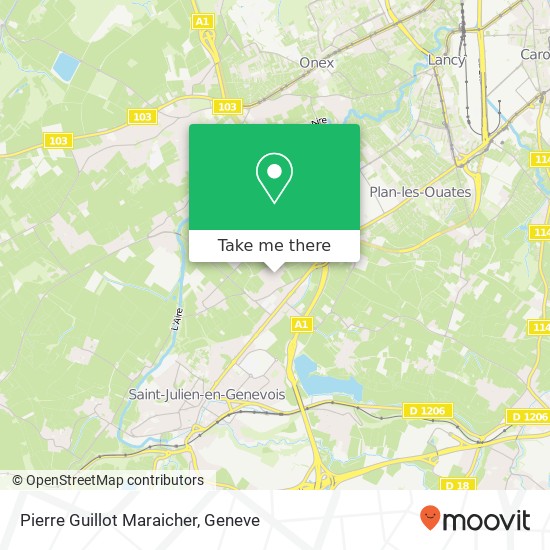 Pierre Guillot Maraicher map