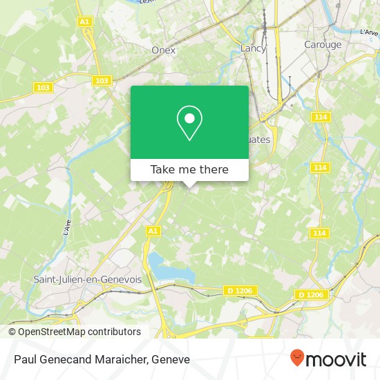 Paul Genecand Maraicher map