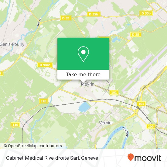Cabinet Médical Rive-droite Sarl map