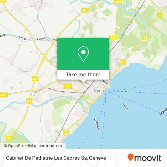 Cabinet De Pédiatrie Les Cèdres Sa map