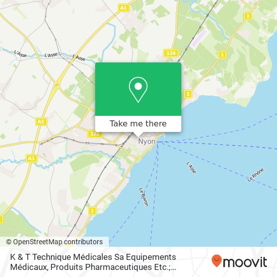 K & T Technique Médicales Sa Equipements Médicaux, Produits Pharmaceutiques Etc.; Commerce, Fabr., map