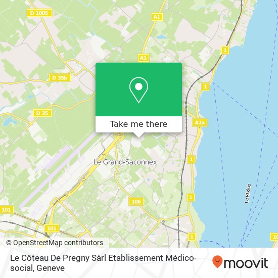 Le Côteau De Pregny Sàrl Etablissement Médico-social Karte