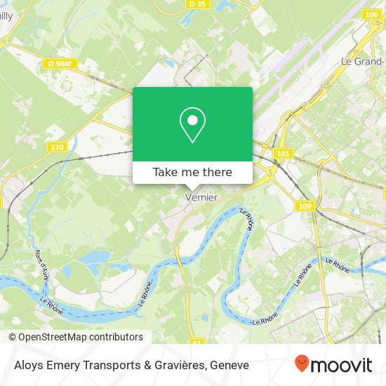 Aloys Emery Transports & Gravières map