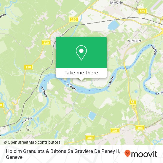 Holcim Granulats & Bétons Sa Gravière De Peney Ii map