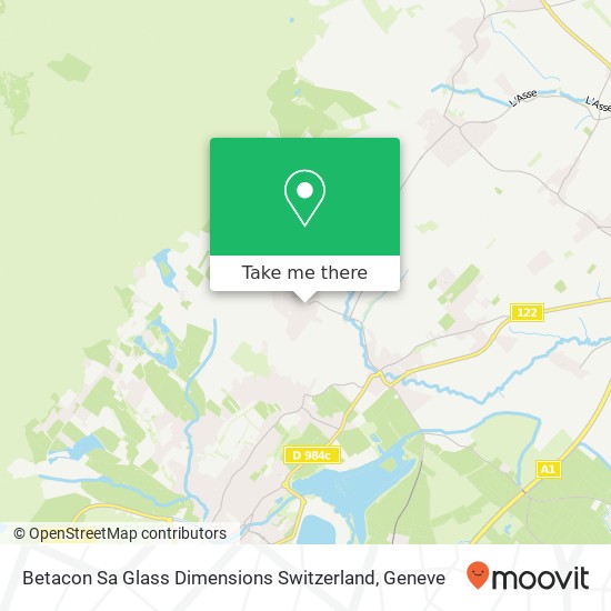 Betacon Sa Glass Dimensions Switzerland map