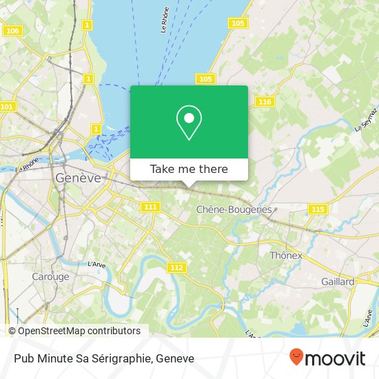 Pub Minute Sa Sérigraphie map