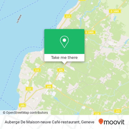 Auberge De Maison-neuve Café-restaurant Karte