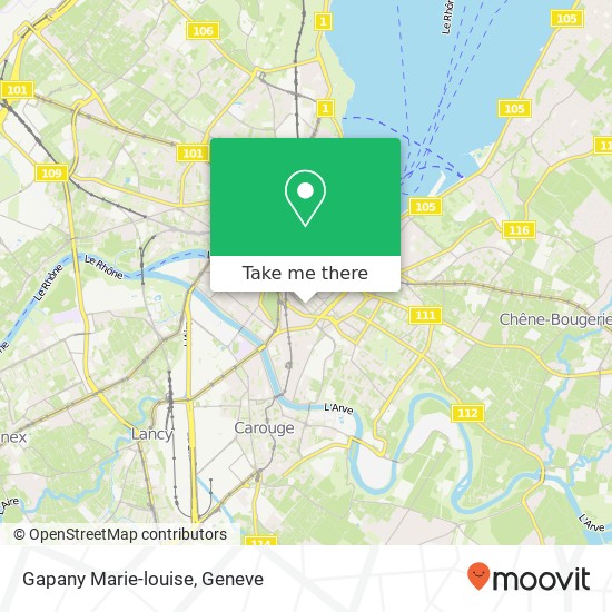 Gapany Marie-louise map
