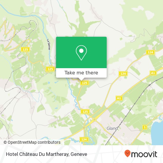 Hotel Château Du Martheray map