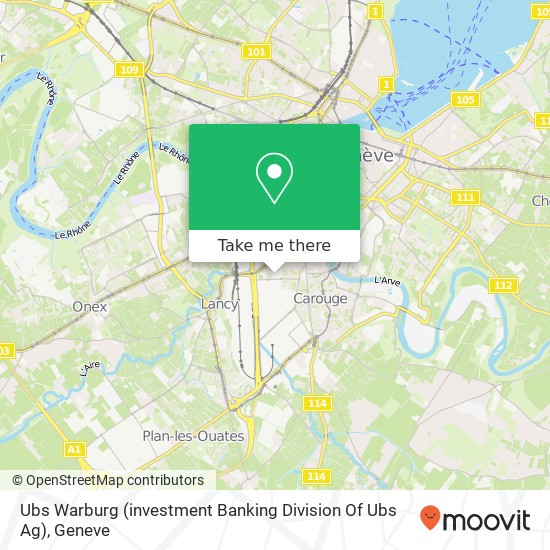 Ubs Warburg (investment Banking Division Of Ubs Ag) Karte
