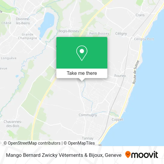 Mango Bernard Zwicky Vêtements & Bijoux map