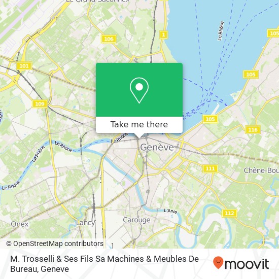 M. Trosselli & Ses Fils Sa Machines & Meubles De Bureau map