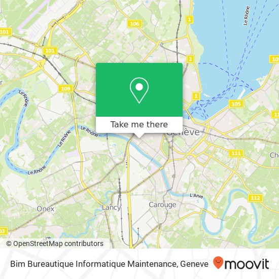 Bim Bureautique Informatique Maintenance map