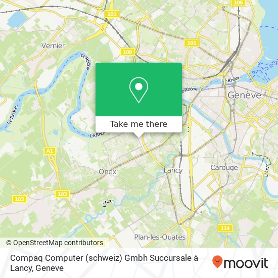 Compaq Computer (schweiz) Gmbh Succursale à Lancy map