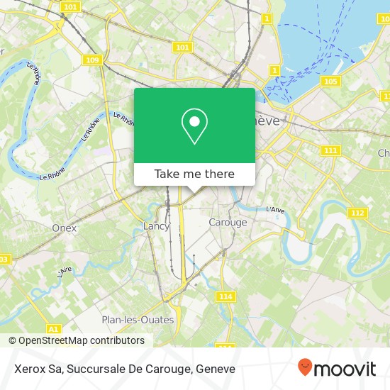 Xerox Sa, Succursale De Carouge map