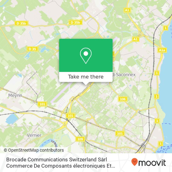 Brocade Communications Switzerland Sàrl Commerce De Composants électroniques Et Fourniture De Diffé map