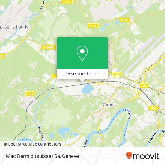 Mac Dermid (suisse) Sa map