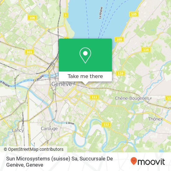 Sun Microsystems (suisse) Sa, Succursale De Genève map