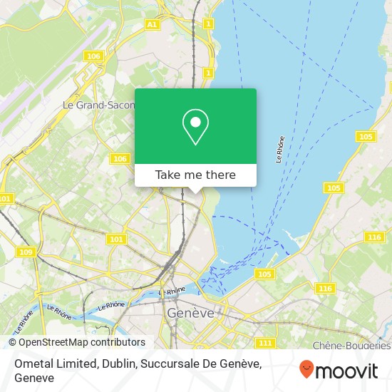 Ometal Limited, Dublin, Succursale De Genève map