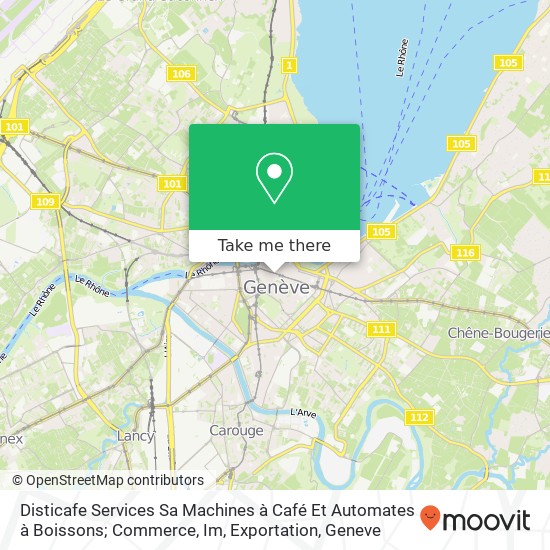 Disticafe Services Sa Machines à Café Et Automates à Boissons; Commerce, Im, Exportation map