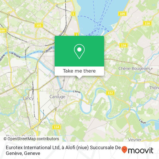 Eurotex International Ltd, à Alofi (niue) Succursale De Genève Karte