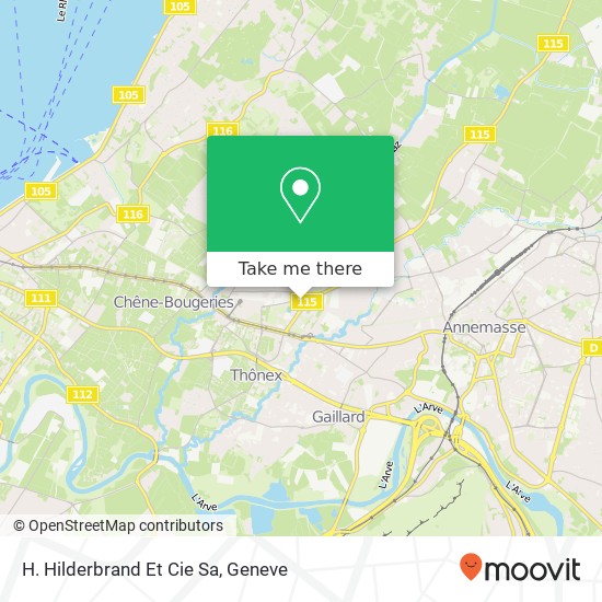 H. Hilderbrand Et Cie Sa map