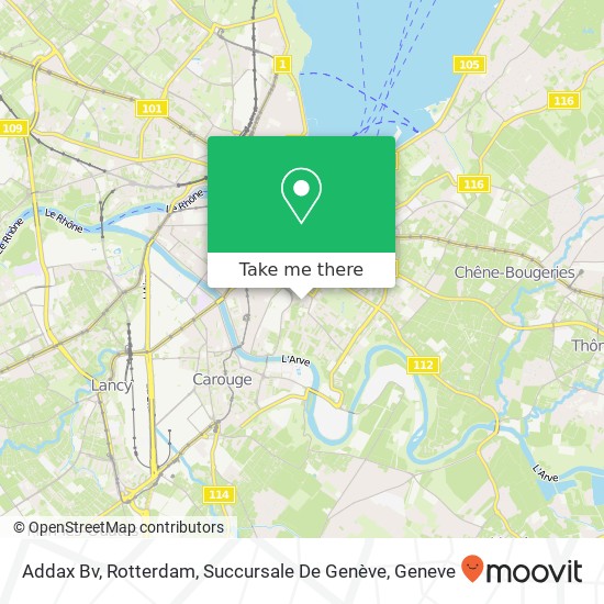 Addax Bv, Rotterdam, Succursale De Genève map