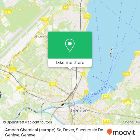 Amoco Chemical (europe) Sa, Dover, Succursale De Genève map
