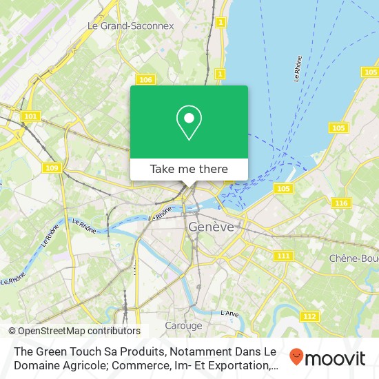 The Green Touch Sa Produits, Notamment Dans Le Domaine Agricole; Commerce, Im- Et Exportation, Prod map