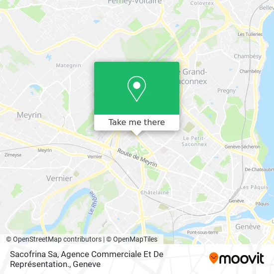 Sacofrina Sa, Agence Commerciale Et De Représentation. map
