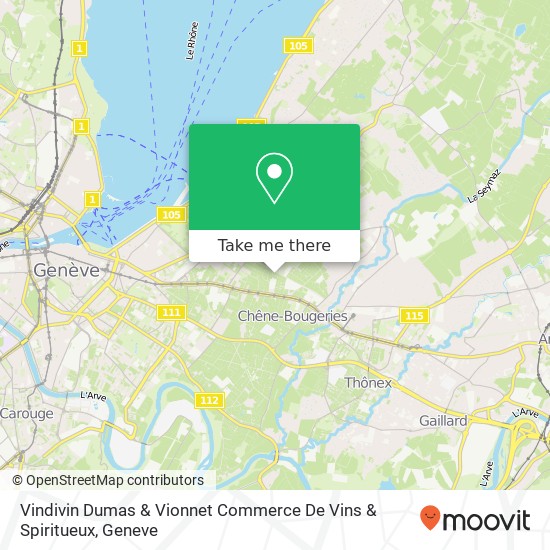 Vindivin Dumas & Vionnet Commerce De Vins & Spiritueux map