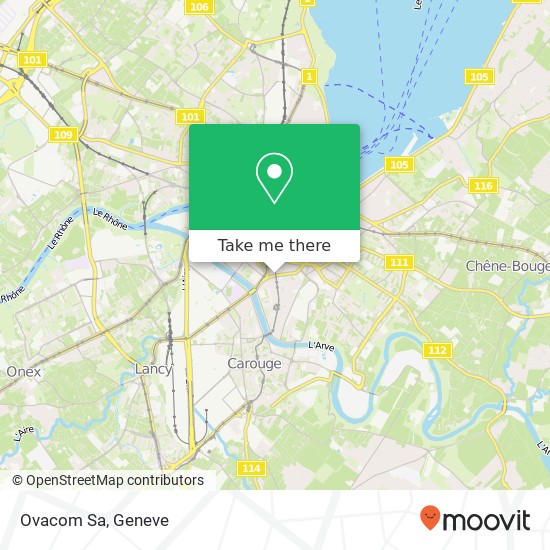 Ovacom Sa map