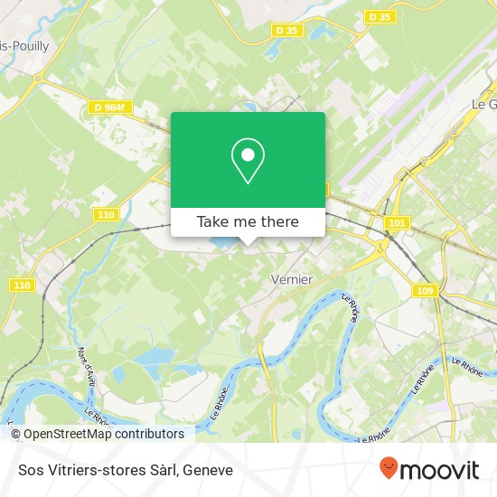 Sos Vitriers-stores Sàrl map