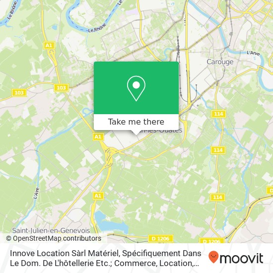 Innove Location Sàrl Matériel, Spécifiquement Dans Le Dom. De L'hôtellerie Etc.; Commerce, Location Karte