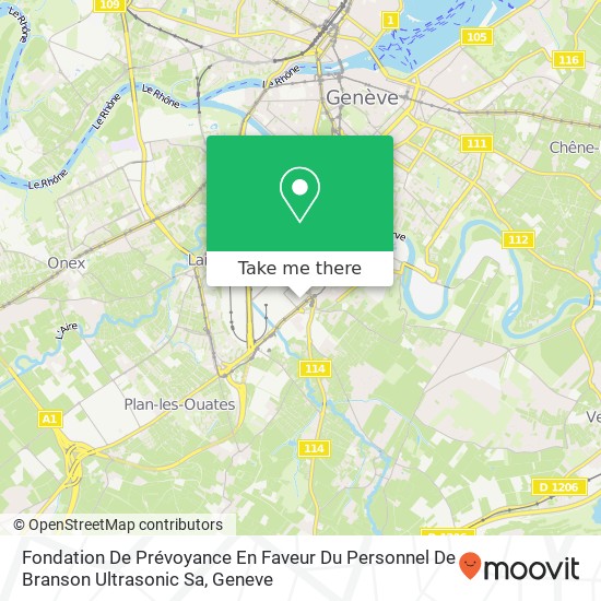 Fondation De Prévoyance En Faveur Du Personnel De Branson Ultrasonic Sa map