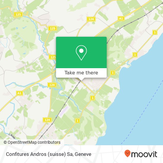 Confitures Andros (suisse) Sa map