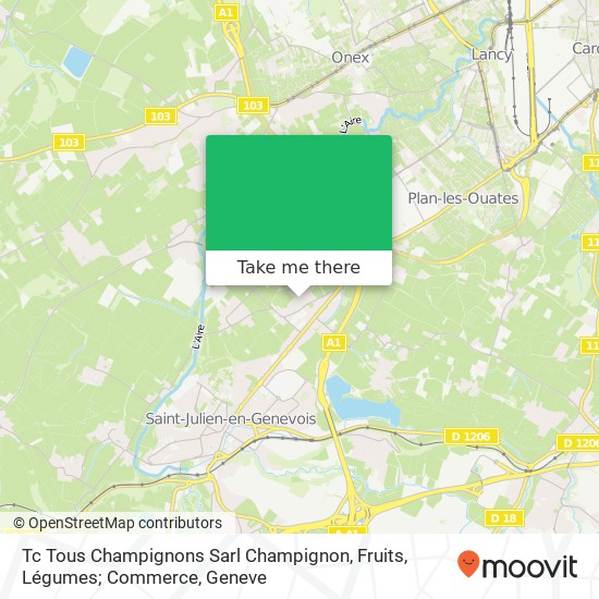 Tc Tous Champignons Sarl Champignon, Fruits, Légumes; Commerce map