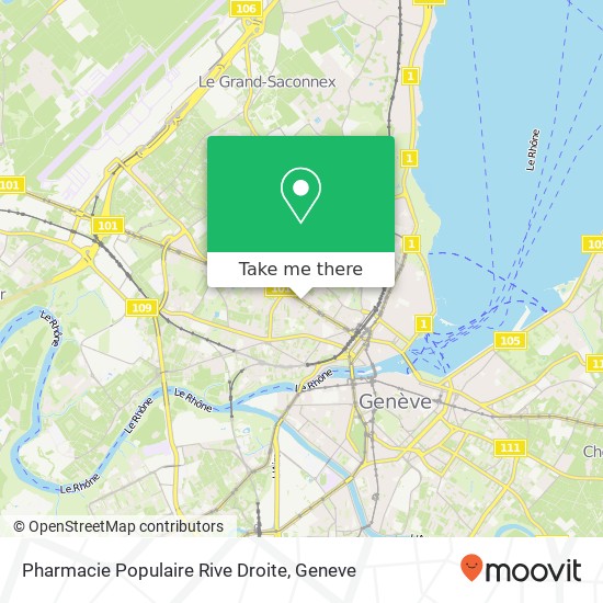 Pharmacie Populaire Rive Droite map