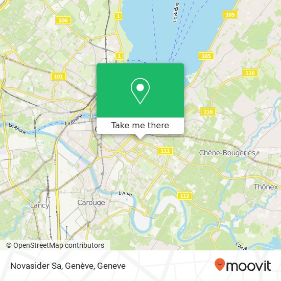 Novasider Sa, Genève map