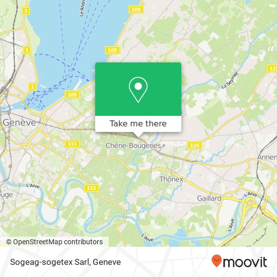 Sogeag-sogetex Sarl map