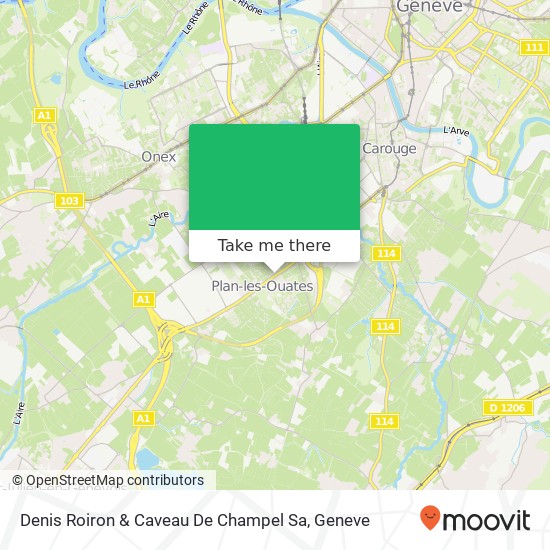 Denis Roiron & Caveau De Champel Sa map