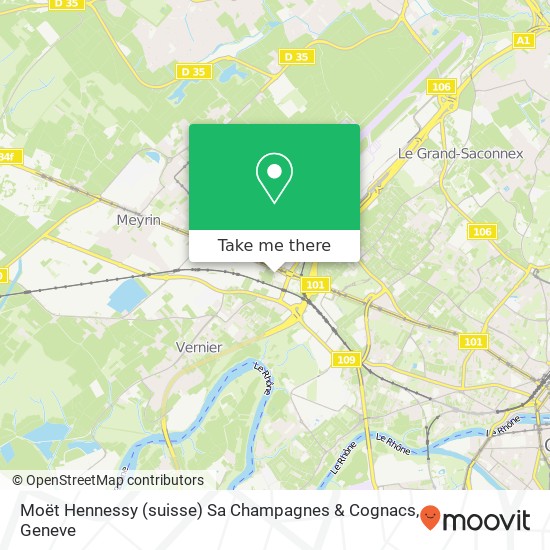 Moët Hennessy (suisse) Sa Champagnes & Cognacs map