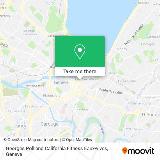 Georges Polliand California Fitness Eaux-vives map