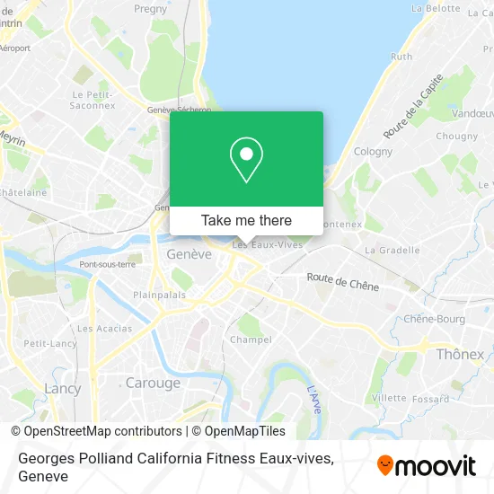 Georges Polliand California Fitness Eaux-vives map
