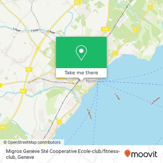 Migros Genève Sté Cooperative Ecole-club / fitness-club map